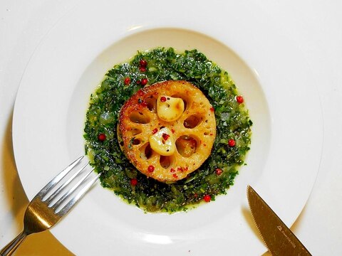 栄養満点&彩り鮮やか!モロヘイヤソース